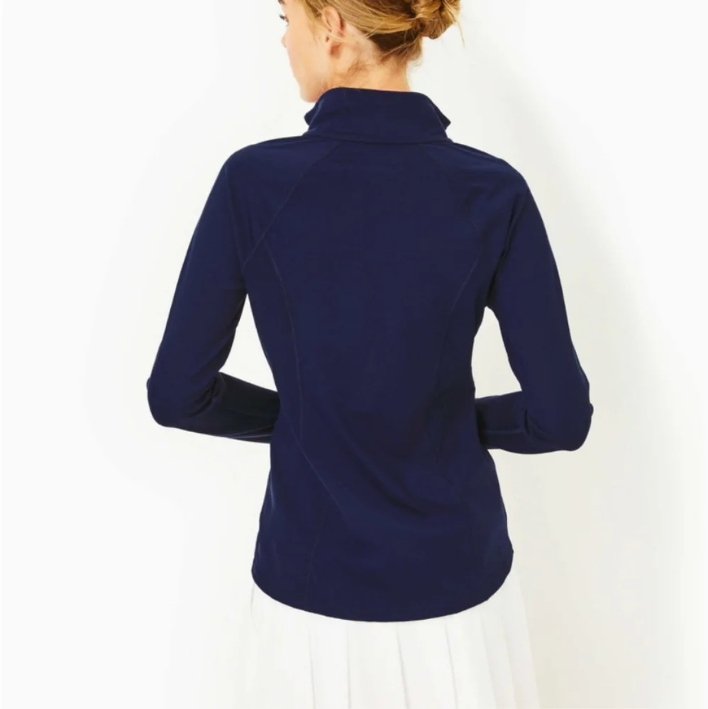 Lilly Pulitzer Luxletic Tennison Jacket Navy Size L - Picture 3 of 10